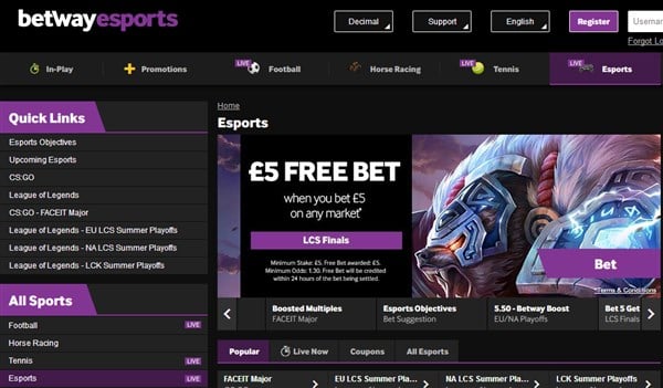 betway esports
